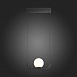 Светильник подвесной ST-Luce Черный/Белый LED 1*8W 3200K SL1581.403.01 - фото
