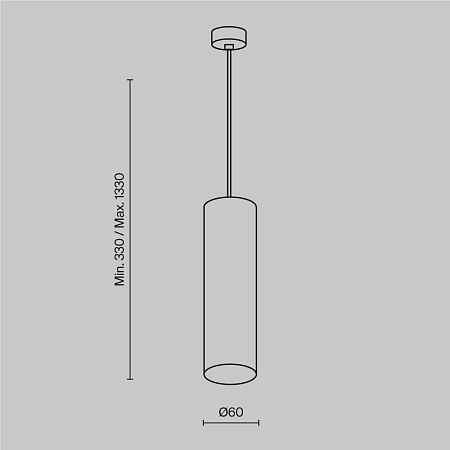 Подвесной светильник Technical Focus P075PL-01MG - фото