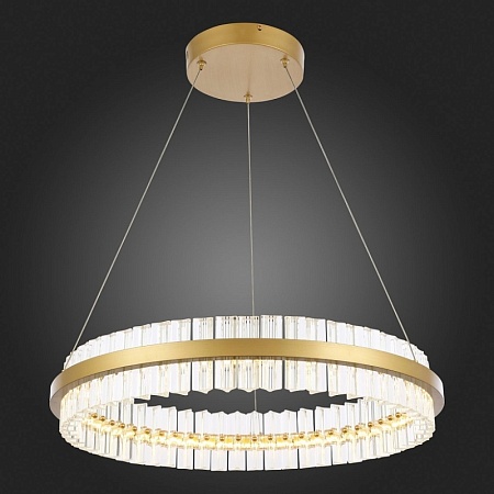 Светильник подвесной ST-Luce Матовое золото/Прозрачный LED 1*44W 3000K SL383.213.01 - фото