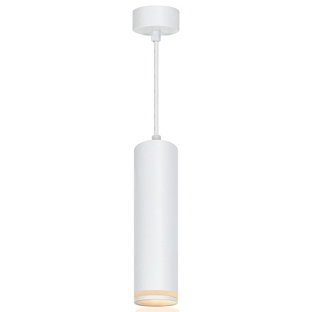 Светильник потолочный Feron ML1708 Barrel LUNA на подвесе  MR16 35W 230V, белый 55*200 - фото