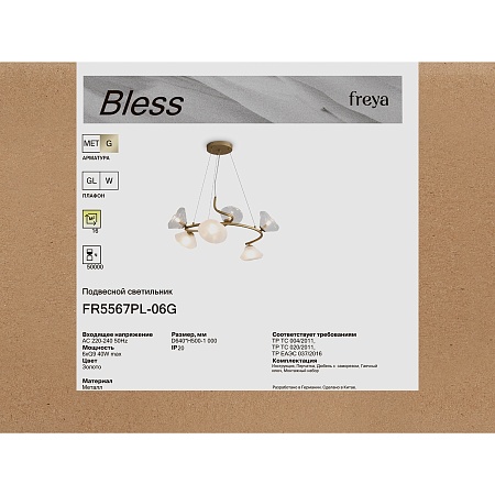 Люстра Freya FR5567PL-06G - фото