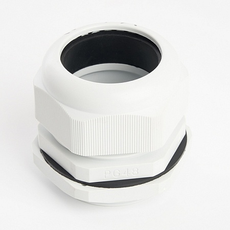 Сальник PG48 диаметр проводника 37-44 мм STEKKER, IP54, серый (DIY упаковка 1 шт) (без мембраны) - фото