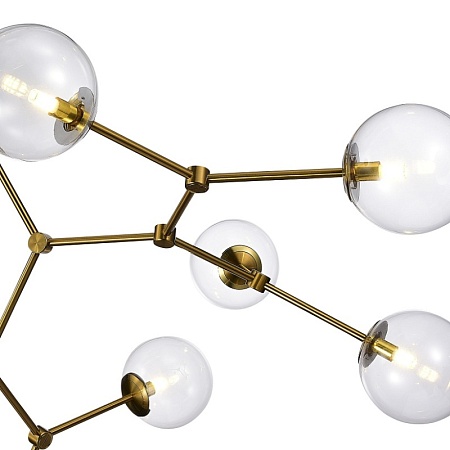 Люстра подвесная ST-Luce Золотистый/Прозрачный E14 8*40W SL1506.203.08 - фото