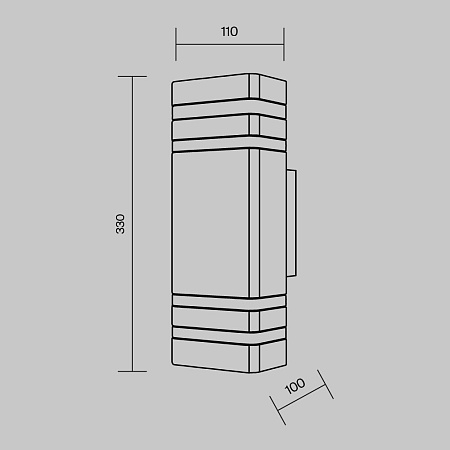 Настенный светильник (бра) Outdoor Unter den Linden O578WL-02B - фото