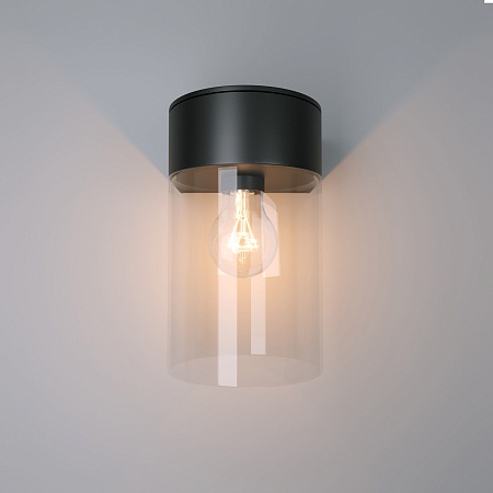 Настенный уличный светильник Atrani 35085/D черный Elektrostandard - фото