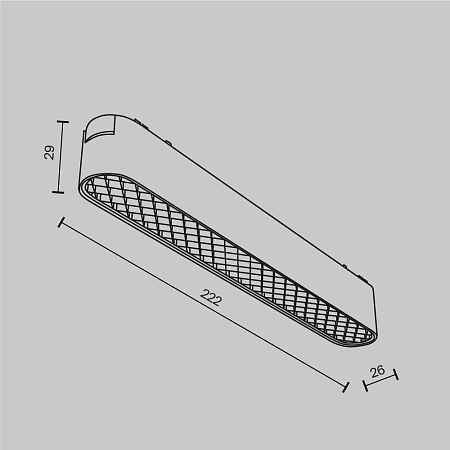 Трековый светильник Technical Basis Grid TR084-1-12W3K-W - фото