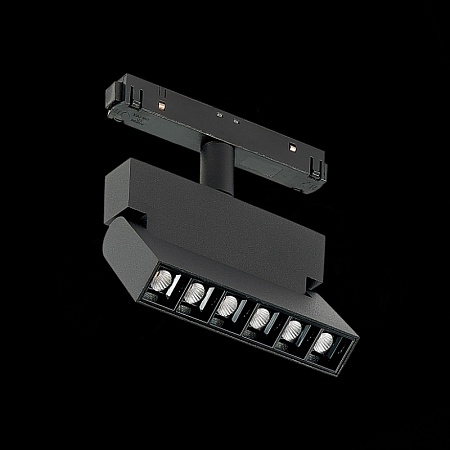 Магнитный трековый светильник Черный LED 1*6W 4000K 532Lm Ra>90 36° IP20 L120xW22xH134 ST362.446.06 - фото