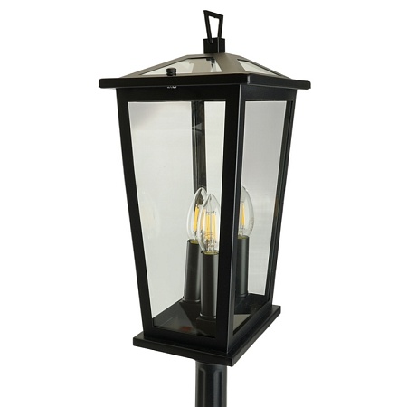 Светильник садово-парковый Feron PL757 столб 60W E14 230V, черный - фото