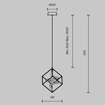 Подвесной светильник Maytoni Membrane MOD345PL-L11BS3K - фото