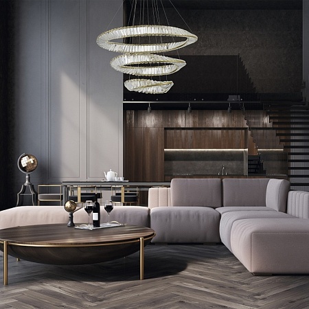 Светильник подвесной ST-Luce Латунь/Прозрачный LED 1*97W 4000K SL6204.301.03 - фото