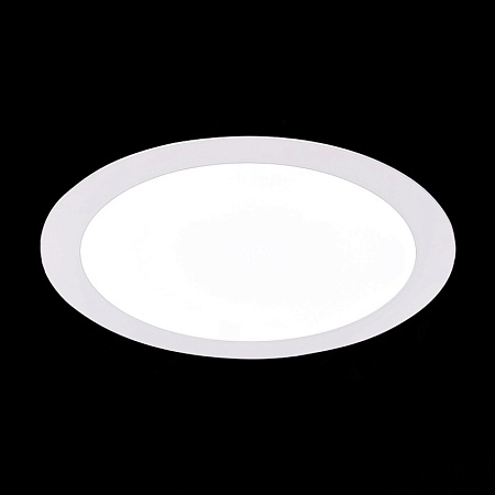 Св-к встр. Белый LED 1*18W 3000K 1 296Lm Ra80 110° IP20 D225xH8 90-265V ST209.538.18 - фото