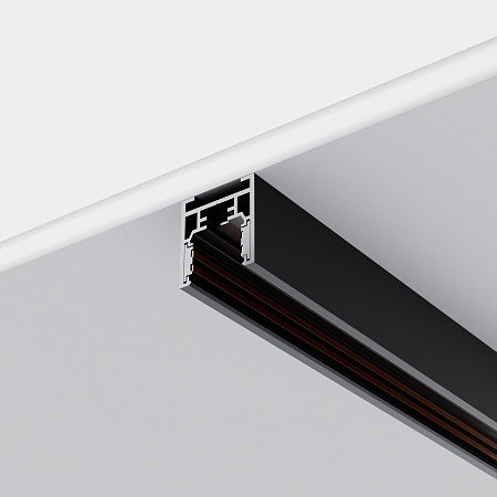 Шинопровод 2м Exility накладной/подвесной низкопрофильный черный - фото