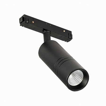 Магнитный трековый светильник Черный LED 1*18W 3000K 1 530Lm Ra>90 36° IP20 L-xW60xH148 ST365.436.18 - фото