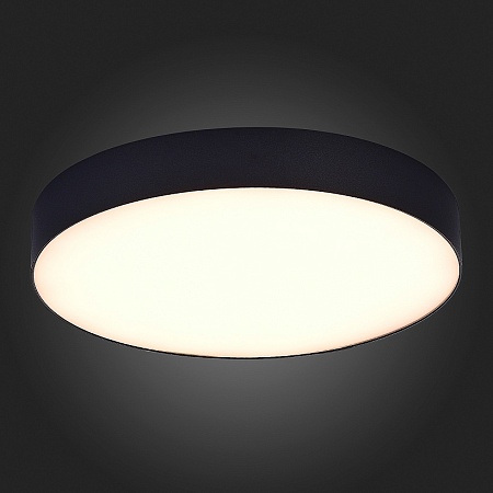 Светильник потолочный Черный LED 1*48W 3000K 4 320Lm Ra>85 120° IP20 D400xH55 185-265V ST606.432.48 - фото
