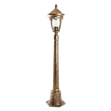Светильник садово-парковый Feron PL686 столб 60W 230V E27, черное золото - фото