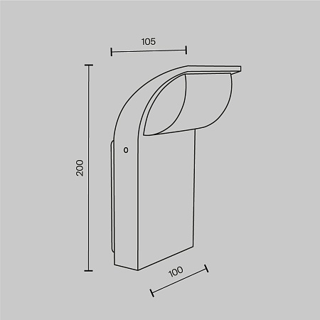 Настенный светильник (бра) Outdoor Stock O446WL-L7GF3K - фото