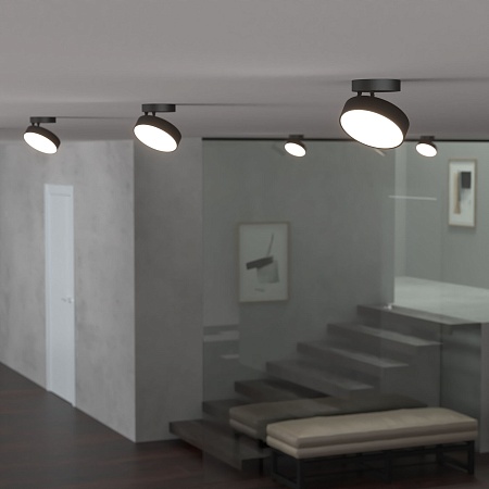 Накладной светодиодный светильник Pila черный 25135/LED Elektrostandard - фото