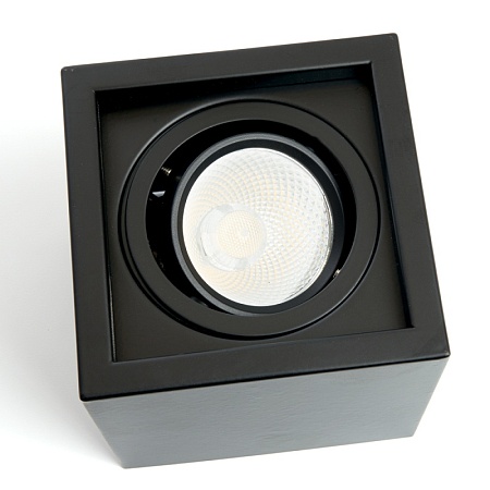 Светодиодный светильник Feron AL522 накладной 7W 4000K черный поворотный - фото