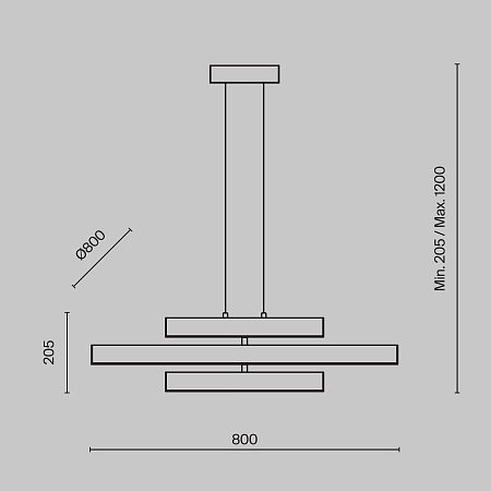 Подвесной светильник Maytoni Origami MOD163PL-L38B4K - фото