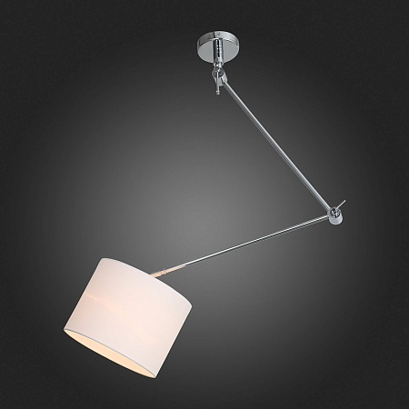 Светильник потолочный ST-Luce Хром/Белый E27 1*60W (из 2-х коробок) SL460.102.01 - фото