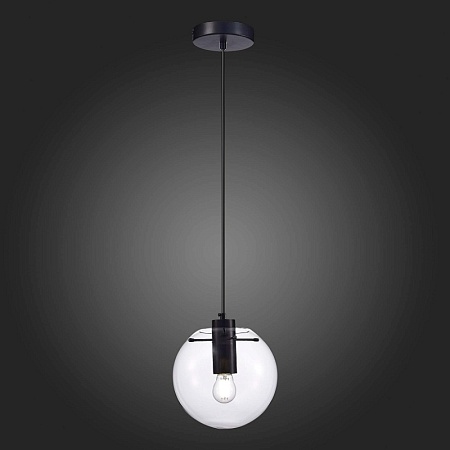Подвес ST-Luce Черный/Прозрачный E27 1*60W SL1056.403.01 - фото