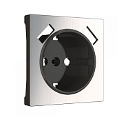 Накладка для USB розетки глянцевый никель WL02-USB-CP