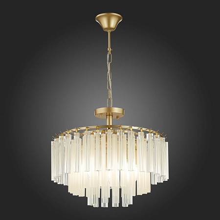 Светильник подвесной Шампань/Шампань, Прозрачный E14 5*40W SLE260103-05 - фото