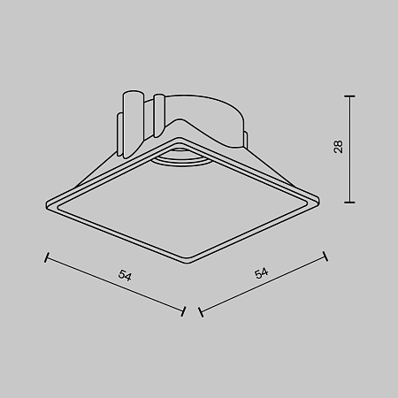 Аксессуар Technical Ring8-10W-SQ-BS - фото