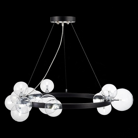 Светильник подвесной ST-Luce Черный/Прозрачный G4 15*5W SL1165.403.15 - фото