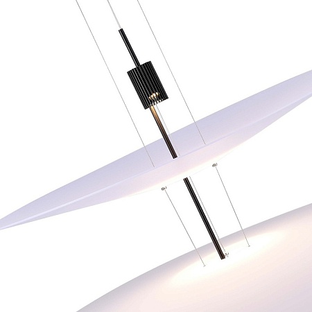 Люстра подвесная ST-Luce Черный/Белый LED 1*15W 3000K SL6101.423.01 - фото