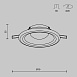 Встраиваемый светильник Technical Spark DL097-GU10-W - фото
