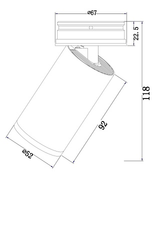 Потолочный светильник Technical C058CL-01W - фото
