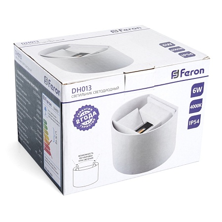 Светильник уличный светодиодный Feron DH013 2*3W, 450Lm, 4000K, белый - фото
