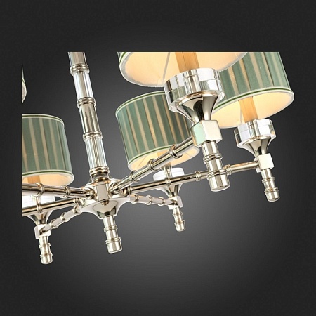 Люстра подвесная ST-Luce Никель/Оливковый E14 6*40W SL1121.103.06 - фото