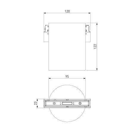 Slim Magnetic Трековый светильник 12W 4200K Solo чёрный 85054/01 85054/01 Elektrostandard - фото