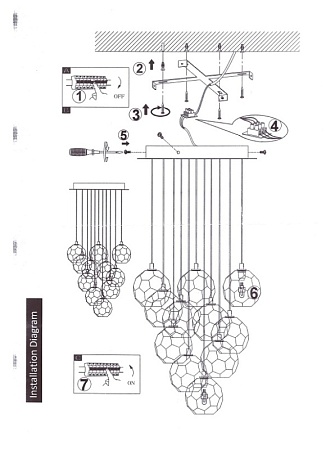 Люстра Boule De Cristal Round Cluster Chandelier 10 Imperiumloft 84597-22 - фото