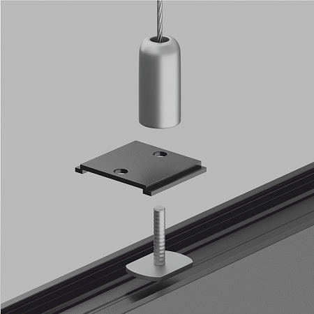 Крепление для троса 1шт Gravity черный - фото