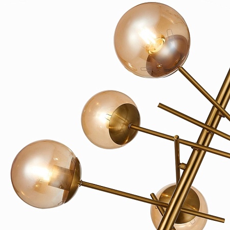 Светильник потолочный Латунь/Коньячный E27 6*60W SLE1099-312-06 - фото