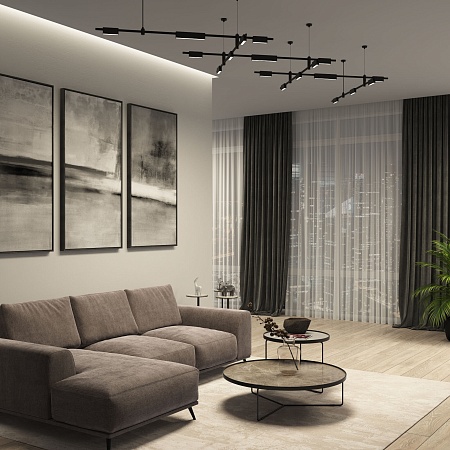 Esthetic Magnetic Трековый светильник 12W 3000K (чёрный) 85123/01 Elektrostandard - фото