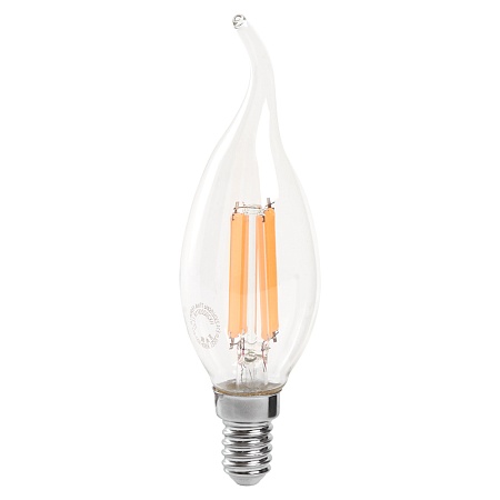 Лампа светодиодная Feron LB-718 Свеча на ветру E14 15W 230V 6400K - фото