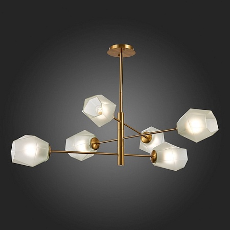 Светильник потолочный Латунь/Белый E27 6*60W SLE205202-06 - фото