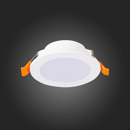 Св-к встр. Белый LED 1*6W 4000K 480Lm Ra80 110° IP20 D90xH30 220-240V ST210.548.06 - фото