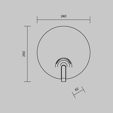 Настенный светильник (бра) Maytoni MOD481WL-L8BS3K - фото
