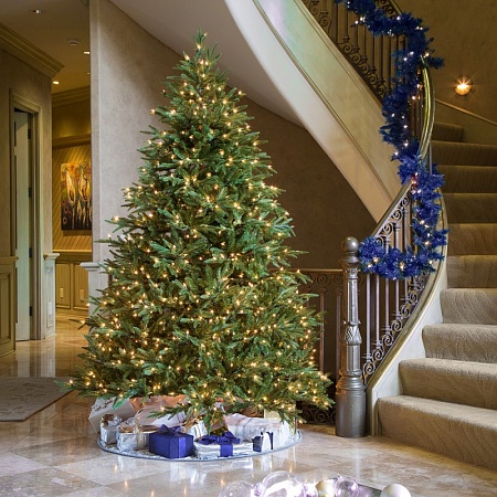 Светодиодная гирлянда Кластер Feron CL10 линейная 20м + 3м 230V мультиколор, c питанием от сети, зеленый шнур - фото