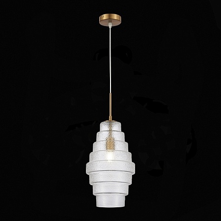 Подвес ST-Luce Латунь/Прозрачный E27 1*40W SL1001.213.01 - фото