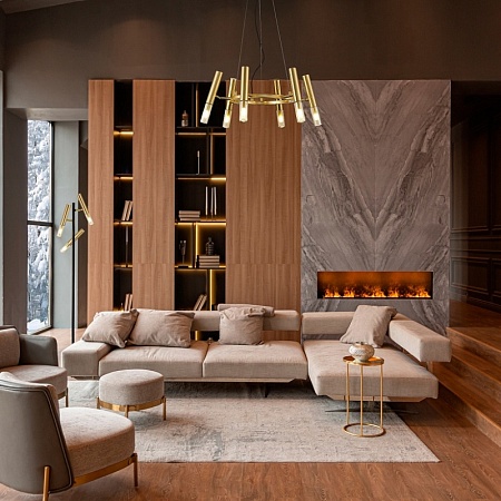 Люстра подвесная ST-Luce Золотистый/Коньячный, Золотистый G9 LED 6*5W SL1236.203.06 - фото