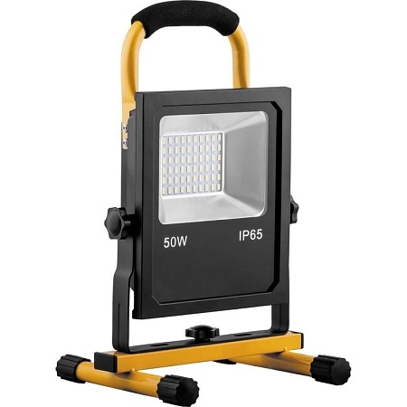 Светодиодный прожектор Feron LL-915 переносной с зарядным устройством IP65 50W 6400K - фото