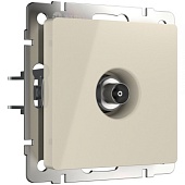 ТВ розетка проходная слоновая кость WL03-TV-2W-ivory