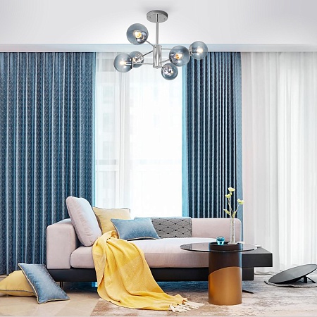 Потолочный светильник Eurosvet 30166/6 хром - фото