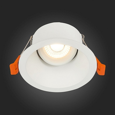 Св-к встр. Белый GU10 1*50W D103xH52 220V Без ламп ST207.508.01 - фото